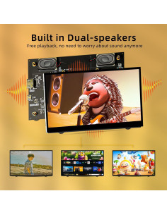 Monitor LCD 7" HAMTYSAN HDMI 800x480 para Raspberry Pi 2