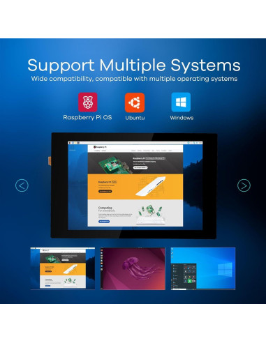 Pantalla Táctil Capacitiva OSOYOO 3.5" HDMI para Raspberry Pi