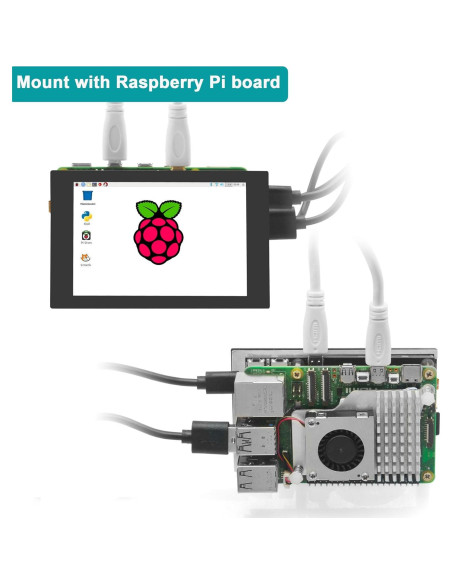 Pantalla Táctil Capacitiva OSOYOO 3.5" HDMI para Raspberry Pi
