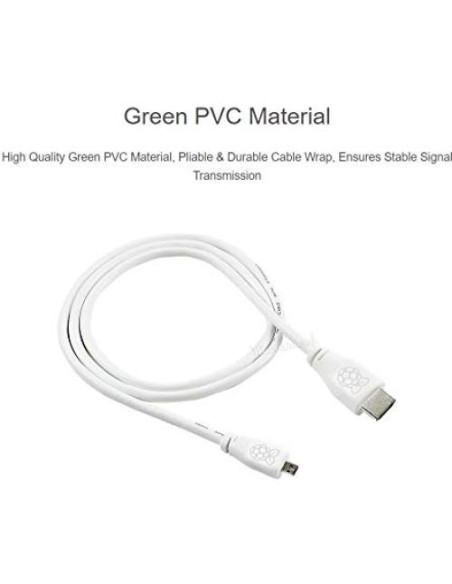 Cable Micro HDMI a HDMI TOP1 1M 4K Ultra HD Raspberry Pi 4