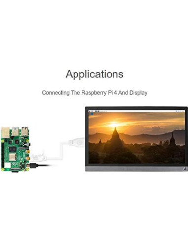 Cable Micro HDMI a HDMI TOP1 1M 4K Ultra HD Raspberry Pi 4
