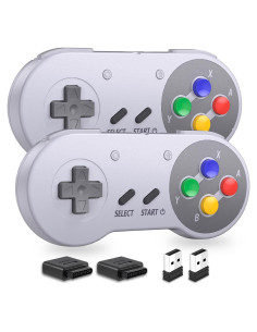 Controlador Inalámbrico SNES SAFFUN Multicolor Recargable