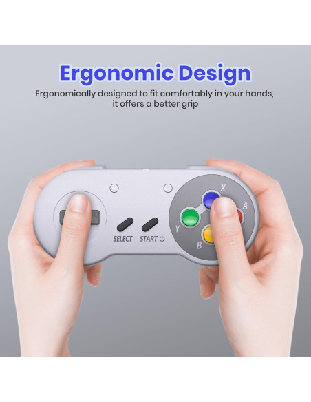 Controlador Inalámbrico SNES SAFFUN Multicolor Recargable