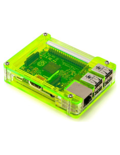 Estuche C4 Labs Zebra para Raspberry Pi 3/2/B+ con Disipadores