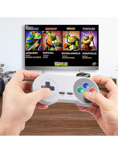 Paquete de 2 Controladores Inalámbricos USB Suily para SNES y NES