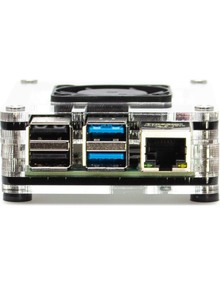 Caja Ventilador Interior C4Labs Zebra 4 para Raspberry Pi 4B