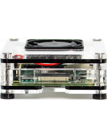 Caja Ventilador Interior C4Labs Zebra 4 para Raspberry Pi 4B