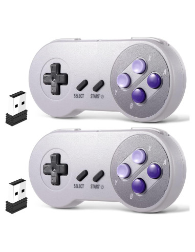 Controlador Inalámbrico USB iNNEXT SNES 2 Pack Recargable