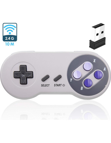 Controlador Inalámbrico USB iNNEXT SNES 2 Pack Recargable