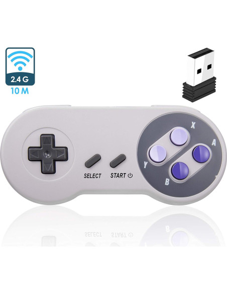 Controlador Inalámbrico USB iNNEXT SNES 2 Pack Recargable