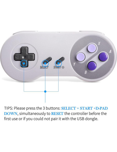 Controlador Inalámbrico USB iNNEXT SNES 2 Pack Recargable