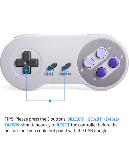 Controlador Inalámbrico USB iNNEXT SNES 2 Pack Recargable