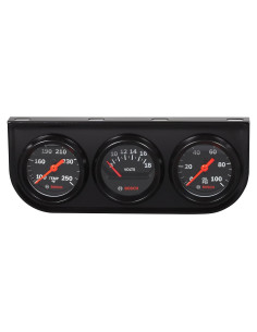 Kit de Manómetros Triple Bosch SP0F000054 5.1cm Dial Negro