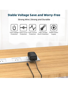 Adaptador de 2A 12V para Raspberry Pi 7" LCD - MDCGPower 2