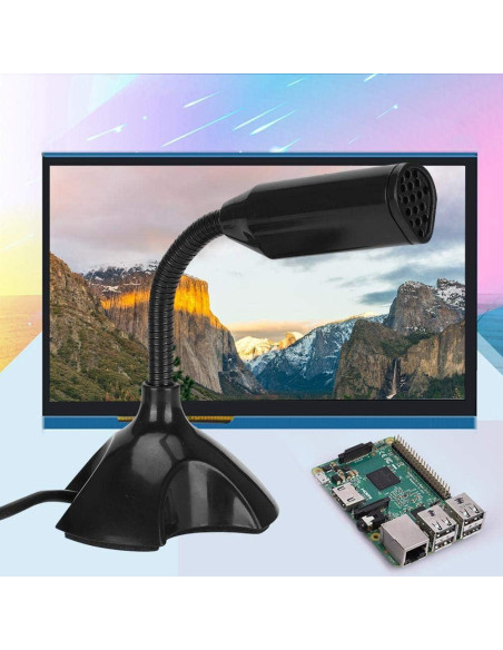 Micrófono USB Plug and Play T angxi para PC - Negro