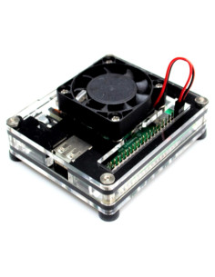 Funda C4Labs para Raspberry Pi 3 A+ - Hielo Negro