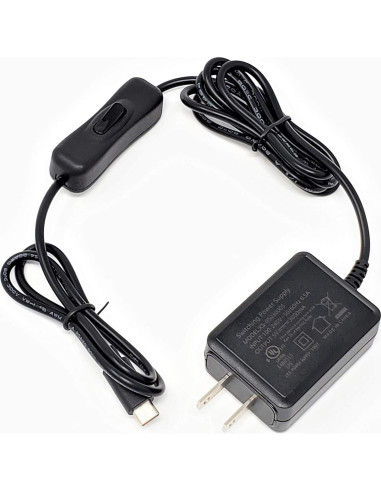 Adaptador de corriente USB-C 5V 3A Micro Connectors para Raspberry Pi 4