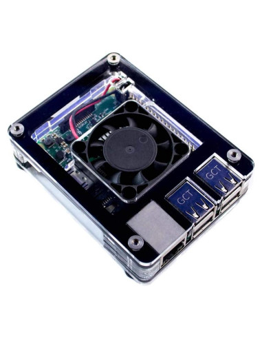 Caja ventilador interior C4Labs Zebra Classic para Raspberry Pi