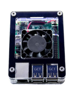 Caja ventilador interior C4Labs Zebra Classic para Raspberry Pi 2