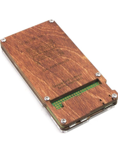Caja Zebra Zero Plus C4Labs para Raspberry Pi Zero - Madera