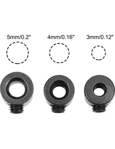 Parada de Taladro Ajustable uxcell 3mm 4mm 5mm Acero Carbono 2