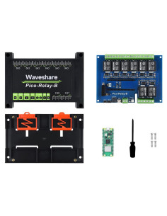 Placa Microcontrolador Waveshare Pico W con Pico-Relay-B