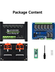 Placa Microcontrolador Waveshare Pico W con Pico-Relay-B 2