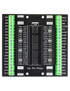 Placa de expansión Raspberry Pi Pico H W GPIO 1 LED 3 bloques