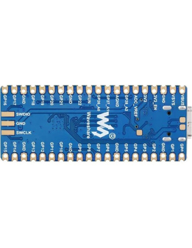Placa Microcontrolador Coolwell RP2040-Plus 20g 133MHz USB-C