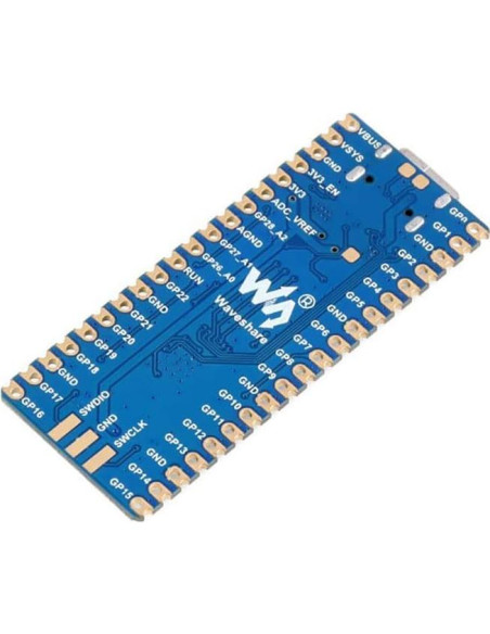 Placa Microcontrolador Coolwell RP2040-Plus 20g 133MHz USB-C