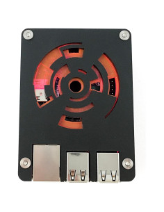 Carcasa Rosa Radium C4Labs para Raspberry Pi 3B+, 3, Pi2 y B+