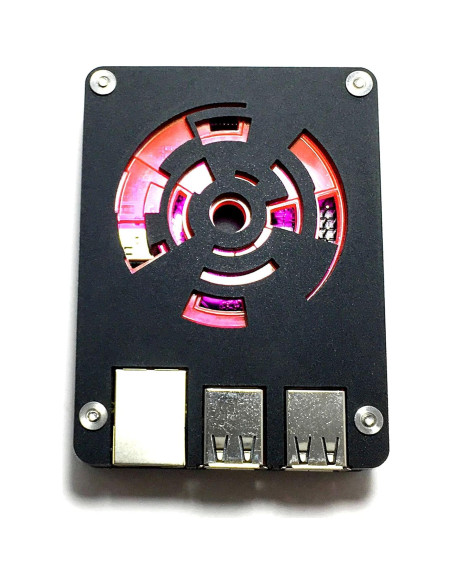 Carcasa Rosa Radium C4Labs para Raspberry Pi 3B+, 3, Pi2 y B+