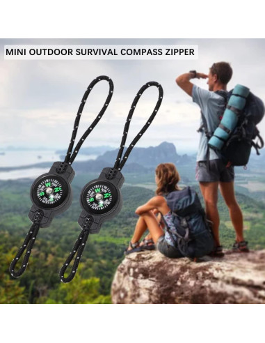 20 Piezas Mini Brújula de Supervivencia HOSTK para Camping