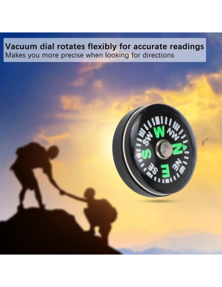 20 Piezas Mini Brújula de Supervivencia HOSTK para Camping