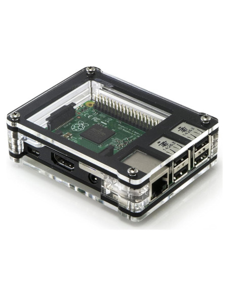 Funda Zebra Bold C4Labs para Raspberry Pi 3/2/B+ con Disipadores