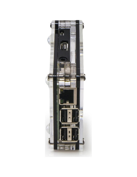 Funda Zebra Bold C4Labs para Raspberry Pi 3/2/B+ con Disipadores