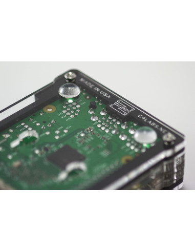 Funda Zebra Bold C4Labs para Raspberry Pi 3/2/B+ con Disipadores