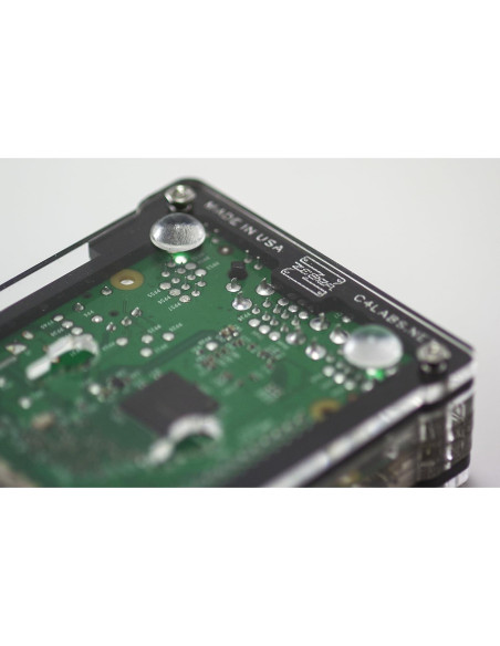 Funda Zebra Bold C4Labs para Raspberry Pi 3/2/B+ con Disipadores