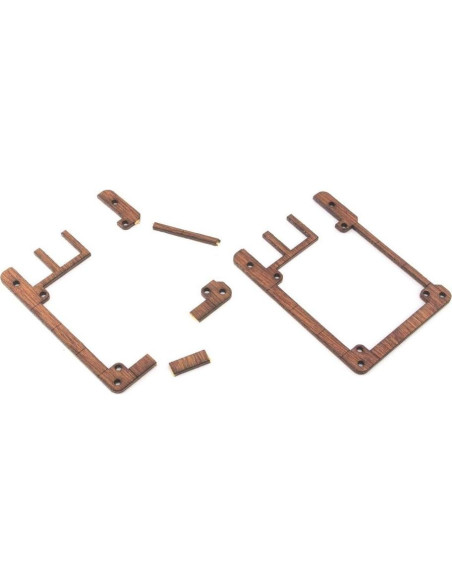 Funda Top Hat Zebra para Raspberry Pi 3B+/Pi 2/B+ - Madera