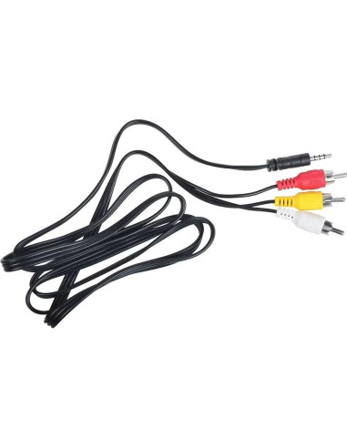 Cable AV 3.5mm a 3 RCA 1.52m Jantoy para Raspberry Pi