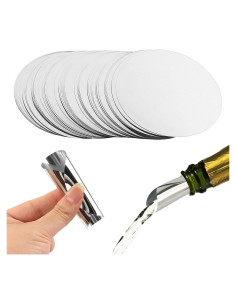Discos Vertedores de Vino Plateados SYCOOVEN 75mm - 50pcs