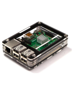 Funda C4Labs Black Ice para Raspberry Pi 3B+, 2 y B+