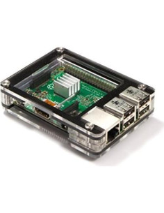 Funda C4Labs Black Ice para Raspberry Pi 3B+, 2 y B+ 2