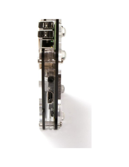 Funda C4Labs Black Ice para Raspberry Pi 3B+, 2 y B+