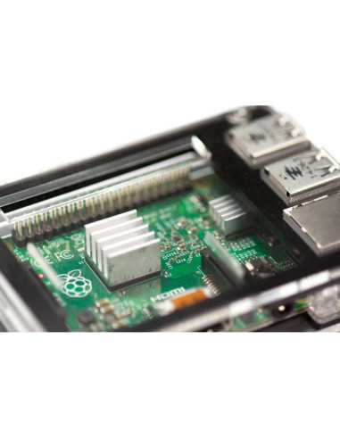 Funda C4Labs Black Ice para Raspberry Pi 3B+, 2 y B+