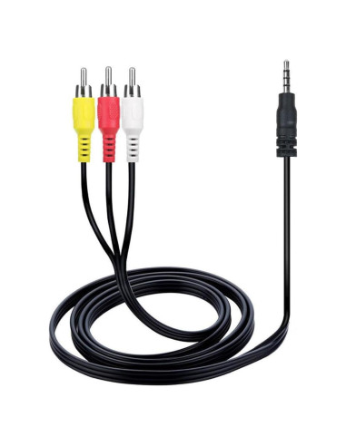 Cable de Audio y Video AV Guy-Tech 1.52m 3.5mm a 3 RCA