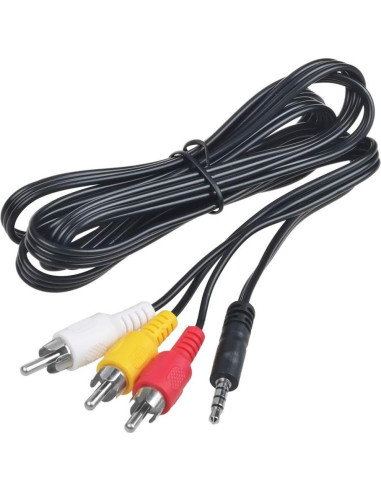 Cable de Audio y Video AV Guy-Tech 1.52m 3.5mm a 3 RCA