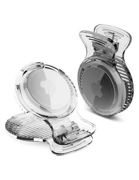 Soporte Clip para AirTag CITYWAY - Funda Transparente y Negra