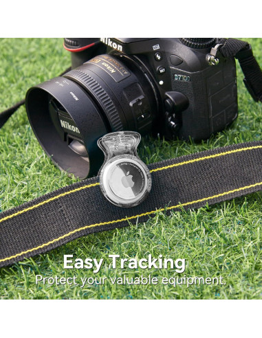 Soporte Clip para AirTag CITYWAY - Funda Transparente y Negra