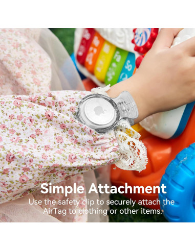 Soporte Clip para AirTag CITYWAY - Funda Transparente y Negra